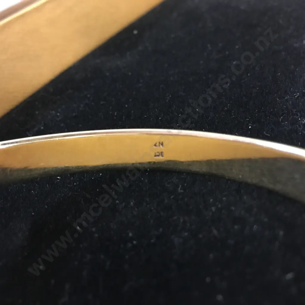 Gold Bangle Stamped 9ct. 32gm Image 1++